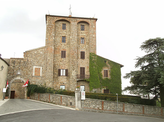 Contignano (Radicofani): vista del paese e della Val d'Orcia