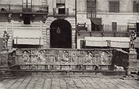 Fonte Gaia in piazza del Campo,  prima del restauro della fonte