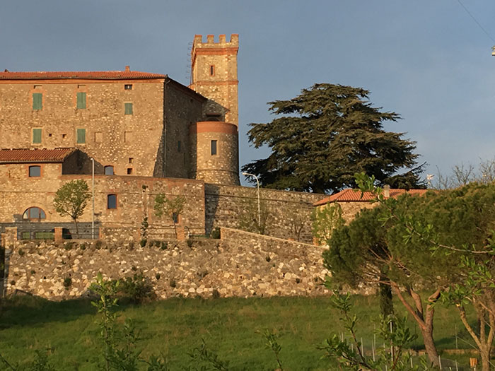 Castiglioncello Bandini, the castle Castiglion del Torto


